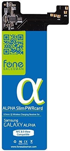 Alpha SlimPWRcard - 0.5mm Qi Receiver for Samsung Galaxy Alpha with integrated NFC coil