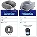TRAVELREST Nest Neck Support Pillow - Travel Essentials, Memory Foam, Compact Travel Pillow for Long Flights, Plane Sleeping Accessories, Comfortable, Compact, Washable, Attaches to Luggage - Gray