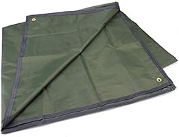 Tebery Waterproof Camping Tarp Mutifunctional Tent Footprint with Drawstring Carrying Bag for Picnic, Hiking -94.5 x 86.7 in