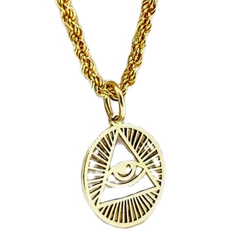 Collier Illuminati Or et Argent Sterling de Haute Joaillerie Unisexe por LKBEADS