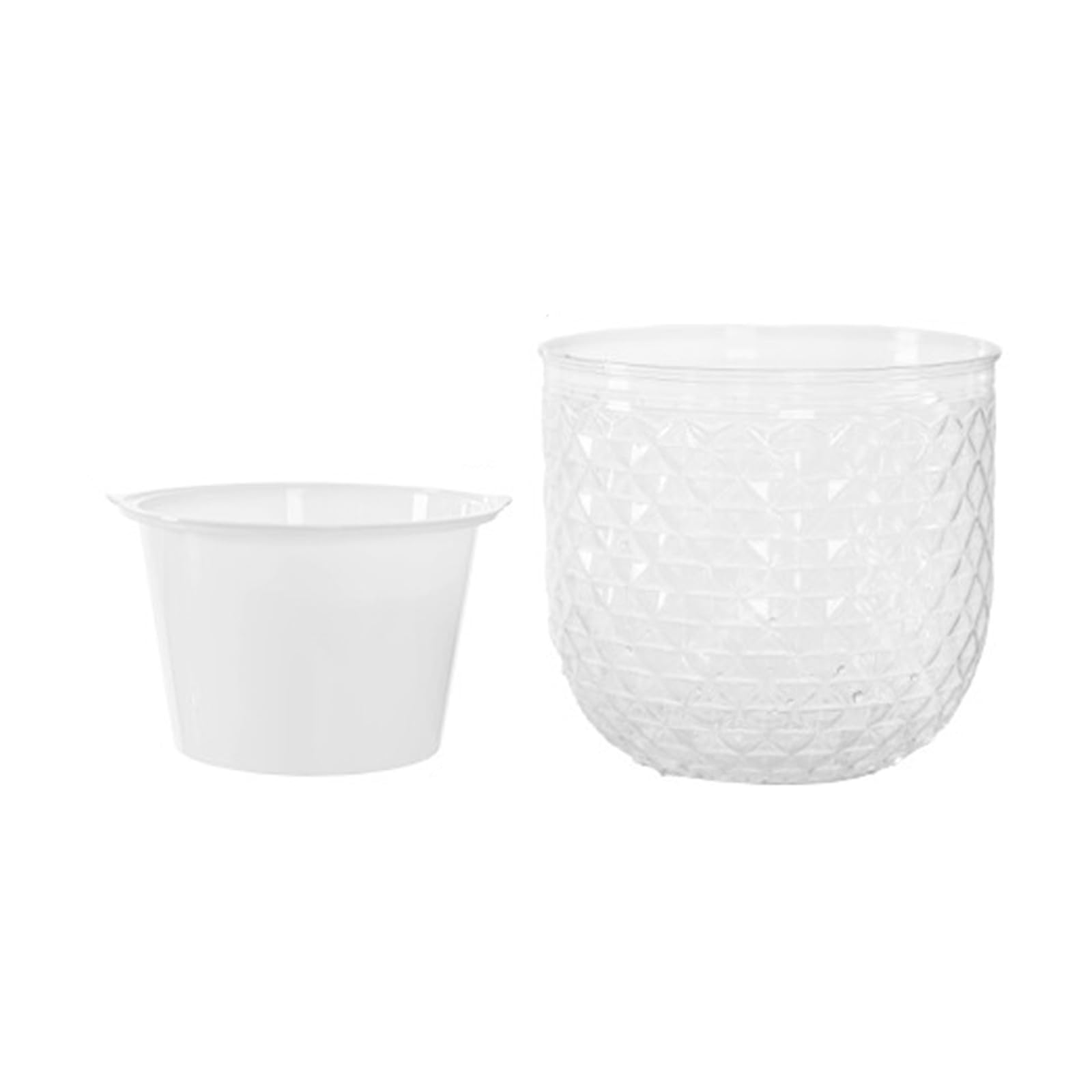 HZGFNBZ Hydroponic Plant Container Watering Flowerpot Indoor Planter Tabletop Flower Container Hydroponic Water Grow Home Garden Decoration Lazy Absorbency Flowerpot
