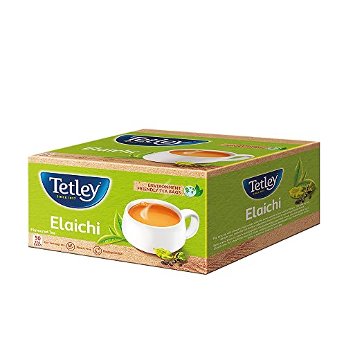 Image of Tetley | Elaichi Flavoured Chai | Black Tea | 50 Tea Bags (Pack of 3)