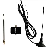 harga pad tv tuner android  DVB-T2 Receptor Micro-USB Tuner Receptor de TV móvil Stick para Android Tablet Pad 48.25~863.25 MHz Receptor de frecuencia, Negro