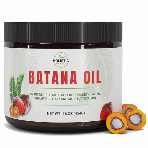 Batana Oil – “The Honduran Miracle Oil” For Hair Growth and Skin Care – 100% Pure and Authentic Batana Oil 16 Oz (454G)