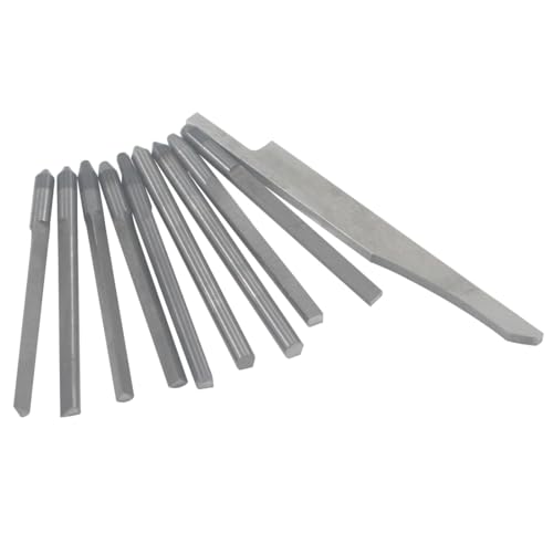 10 Piezas Cuchillas de Grabado en Acero Tungsteno miniatura 1