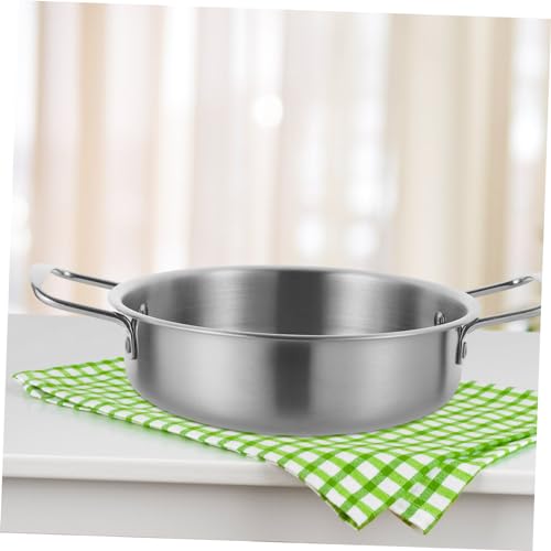 Wok de acero inoxidable para cocina y salteados miniatura 3