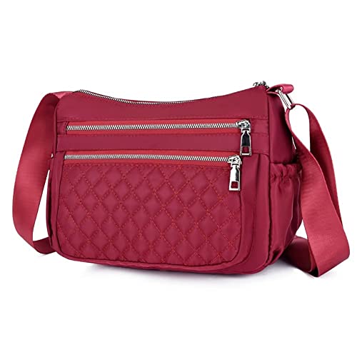 Hobo Bags for Women Casual Quilted Crossbody Purse Waterproof Shoulder Messenger Bag Lightweight Pocketbooks - Main Image