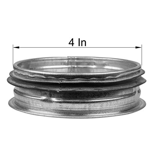 4\" inch Duct End Cap - Duct Cap - Outlet Cap - Round Metal Cap - Dryer Vent Plug - Ducting Plug - Thumbnail 3