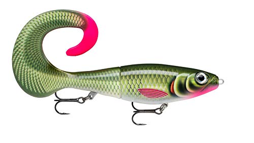 Rapala X-Rap Otus Lure with Two No. 2/0 Hooks, 0.5-1 m Swimming Depth, 25 cm Size, Olive Green
