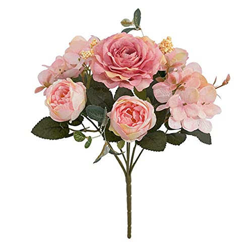 造花 造花セット 花束 手作り お供え用花 インテリア ラワー おしゃれ プレゼント 玄関 誕生日 ギフト 結婚式 パーティー 部屋飾り 北欧風 (B)