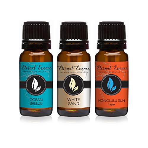 Image of Eternal Essence Oils - Trio (3) - Ocean Breeze, Honolulu Sun & White Sand - Premium Fragrance Oil - 10ML