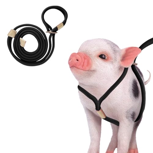 Image of Pig Harness, Adjustable 8 Feet Leash for Small to Medium Pet Pigs