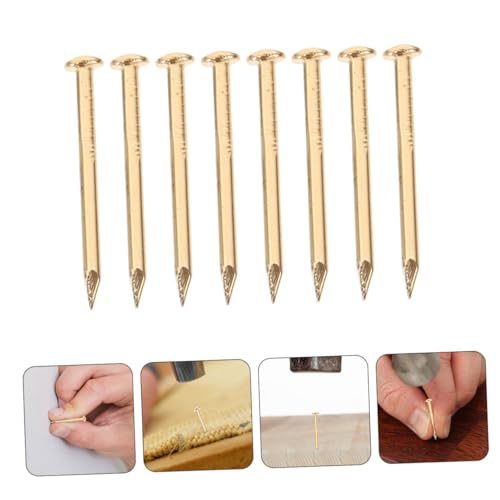 200 clavos de cobre para proyectos, clavos de latón para muebles, clavos de cobre para reparación y manualidades miniatura 2