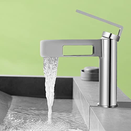 Mitigeur d'évier cascade en laiton contre les éclaboussures du lavabo