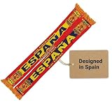 Generisch SPANIEN/ESPANA Schal (Strickschal), La Furia Roja-,für WM, EM, Fußballschal, Kult-Schal, Souvenirschal