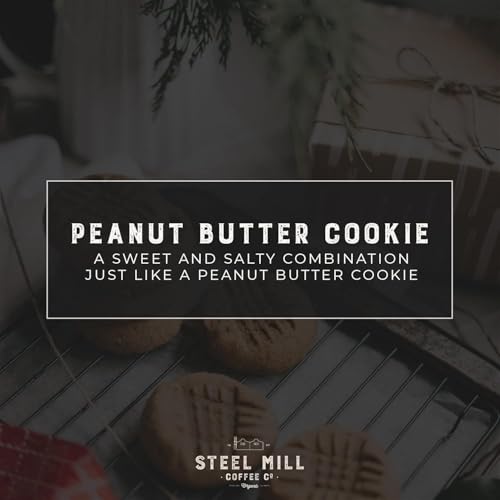 Steel Mill Coffee Co. - Café en grano con sabor a galleta de mantequilla de maní - Tostado medio - 2 lb miniatura 2