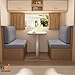 RP Remarkable Power, 2 Sets Washable RV Dinette Cushion Covers Elastic RV Dinette Seat Covers for RV Camper Car Bench (Drak Grey)