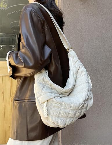 Image of Nylon Crescent Crossbody Bag for Women Shoulder Tote Handbag Casual Sling Bag Dumpling Purse Bag for Outdoor Travel