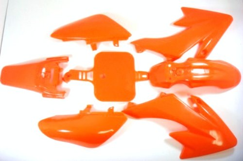 PCC MOTOR Dirt Pit Bike CHINESE CLONE 50CC PIT BIKE COOLSTER Fairings Plastic Body Fairing Kit Parts FOR CRF50 XR50 Orange PS31