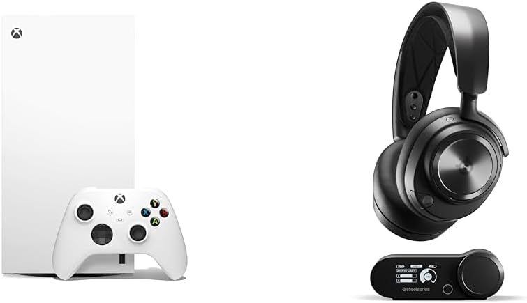 SteelSeries Xbox Series X Consola de juegos totalmente digital 1TB SSD 4K 120FPS Robot Blanco Arctis Nova Pro Paquete de auriculares inalámbricos para juegos Xbox