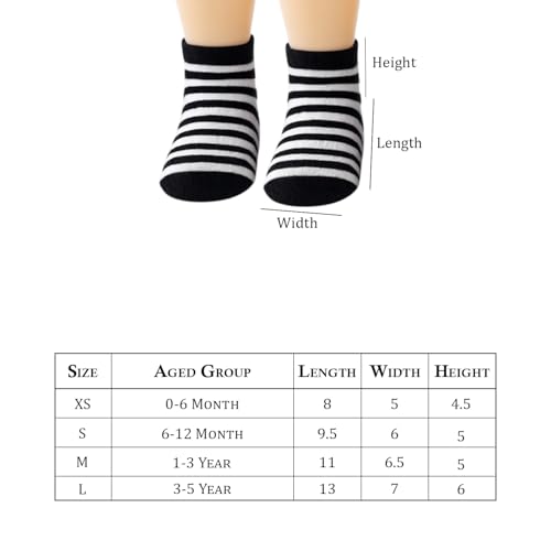 Image of MOMISY Baby Girl Boys children Non Slip Socks Toddlers Infant Warm Cotton Stretch Anti skid Socks-6 Pairs
