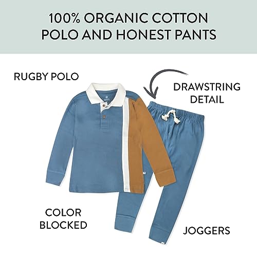 Image of HonestBaby unisex-baby Playwear Outfit Sets Tops and Bottoms 100% Organic Cotton for Baby and Toddler Boys, Unisex