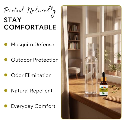 Image of Organix Mantra Citronella Oil - 100% Natural Citronella Essential Oil for Diffuser & Essential Oil Citronella for Skin & DIY - 15ML