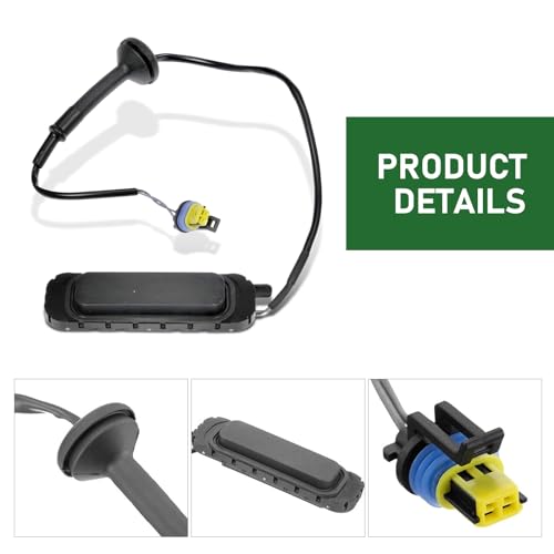 Slykew 1 interrupteur de hayon de voiture, Plug and Play, changement de hayon de coffre, changement de pièce OEM numéro de pièce 15106857, compatible avec Chevrolet GM Cadillac (noir) – vue 2