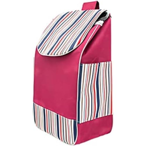 Bolsa de Compras de Tela Oxford, Bolsa de reemplazo Plegable para Carro, Bolsa de Compras de reemplazo Plegable Impermeable para Carro Compra (Rojo)