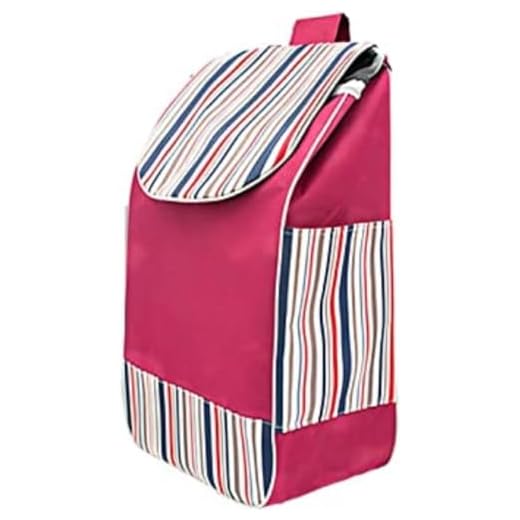 Bolsa de Compras de Tela Oxford, Bolsa de reemplazo Plegable para Carro, Bolsa de Compras de reemplazo Plegable Impermeable para Carro Compra (Rojo)