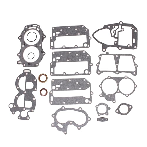 Image of Boat Engine 392615 392567 433941 0392615 0392567 0433941 Power Head Powerhead Gasket Set Kits for Evinrude Johnson OMC BRP Outboard Motor 20HP 25HP 30HP 35HP 2cyl, fit Sierra 18-4307