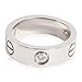 Cartier, Pre-Loved Love Ring, 5.25, White Gold