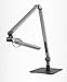Softech - Natural Ultra Bright Light LED Lamp with Swiveling Head & Base Type (3 Lighting Modes, 5-Level Dimmer, Touch-Sensitive Control Panel, USB Charging Port, Mobile Device Charger) (Silver)