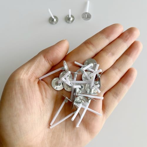 200pcs 1\'\' Tea Light Candle Wicks for Tea Light Candle Making Pre-Waxed Tealight Wicks for Candle Making Candle DIY Wicks, Cotton Candle Wicks Tea Candles Making Supplies for Making Tea Light Candles - Thumbnail 3