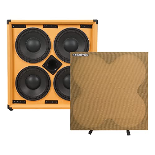 Sound Town 4 X 10" 800W Bass Guitar Speaker Cabinet W/Horn, Birch Plywood, Orange Tolex, Removable Wheat Cloth Grille (Bgc410Or) #TOP3