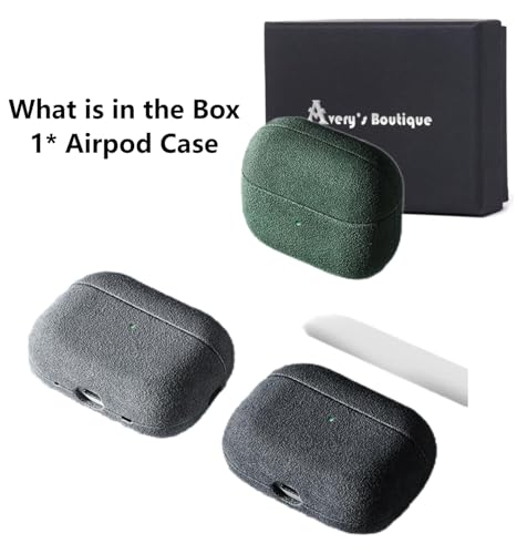 Suede Microfiber Leather Headphone Case – Full Wrap Handmade Cover for AirPods (Grey, Airpod Pro 3rd Generation) by Avery's Boutique - Used condition - Image 3