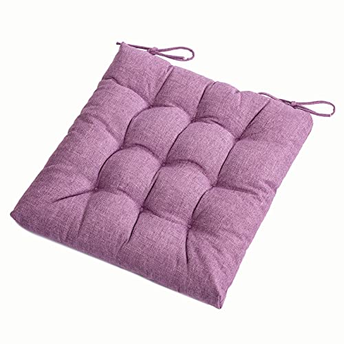 Square Moon 4 Pack Chair Cushions, Seat Cushions, Chair Pads, Chair Mat For Indoor, Outdoor Dining Chairs, Kitchen Chairs, Dining Room Chairs (16" × 16" × 4 Pack, Lavender) #TOP2