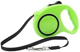 Hundeleine Retractable Haustier Hund Katze Leine Zugseil Bleileinen Hundehalsbänder Geschirre Leinen, grün, 3M GAGGE