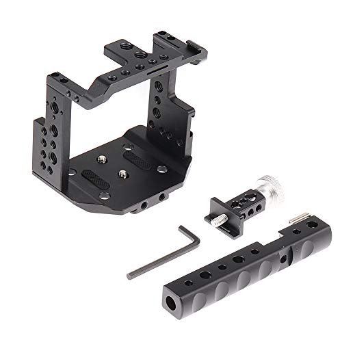 Fotga Aluminum Protective Video Camera Cage Stabilizer With Top Handle Grip For Z Came E2 S6 F6 F8 Cinema Camera,Multiple 1/4" 3/8" Screw Mount #TOP2