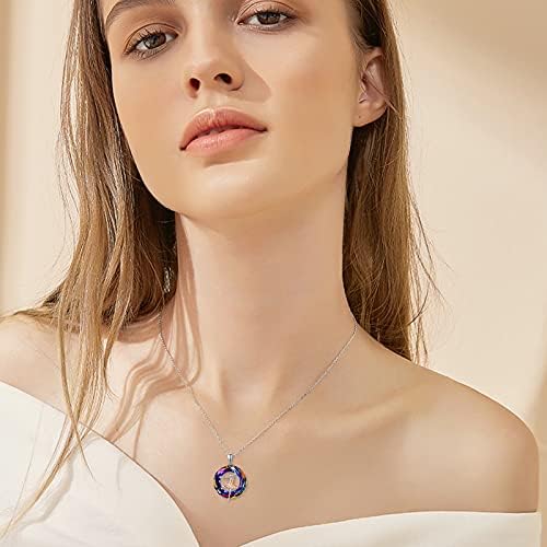 Ballerina Necklaces for Women, 925 Sterling Silver Gymnastics Ballerina Dance Pendant Necklace Jewelry Gifts for Teens Girls
