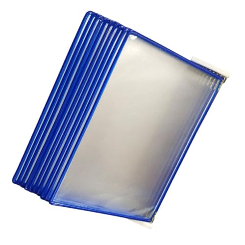 ERINGOGO 壁掛けファイルラック ページ表示可能 ファイルオーガナイザー 壁収納対応 オフィス用書類ホルダー スリム設計で省スペース収納