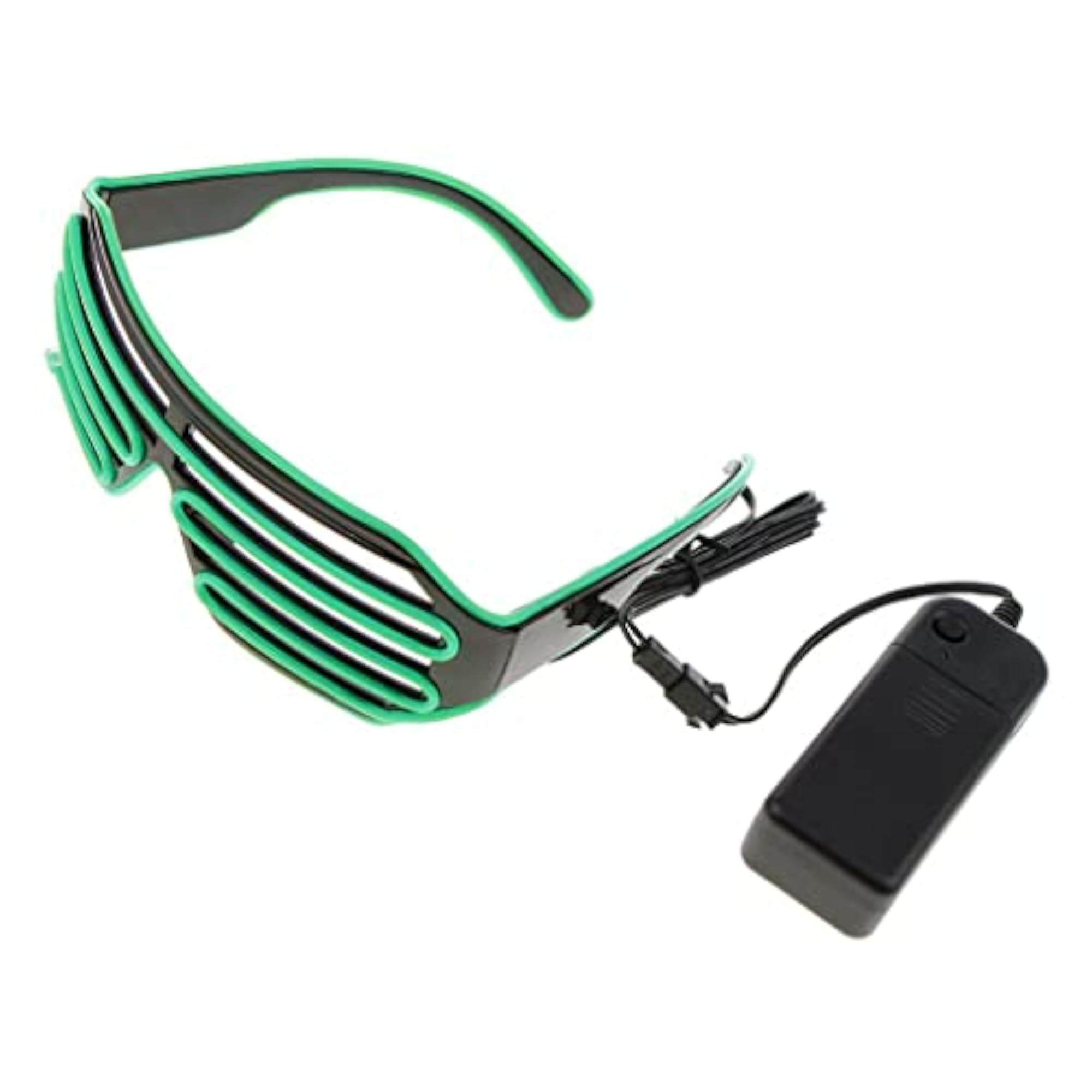 LED Light Up Shutter Glasses for Masquerade and Cosplay