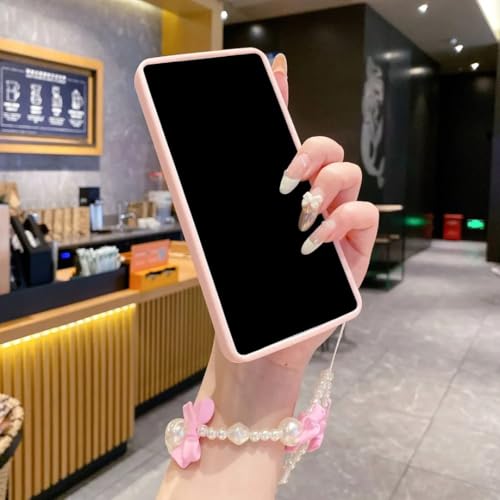 Étui souple Galaxy S25 Plus finitions perles et nœud luxe