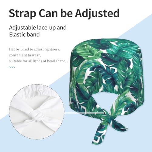 Image of Unisex Adjustable Surgical Sweatband - Elastic Bandage Cap - Scrub Caps for Nurse Working Cap