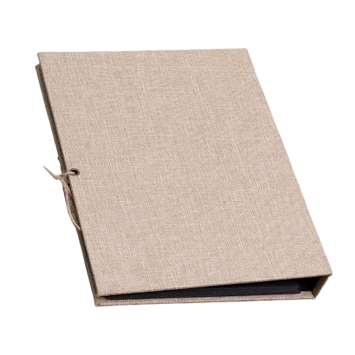 Album fotografico autoadesivo con copertina in lino, 30 pagine bianche, per scrapbooking e ricordi di famiglia, 27 x 21 cm, album fotografico autoadesivo