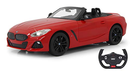 Jamara 405175 BMW Z4 Roadster 1:14 Rouge 2,4 GHz Porte sous Licence Officielle Manuelle, jusqu'à 1 Heure d'autonomie, Environ 11 km/h Parfaitement reproduits-Intérieur détaillé-Lumière LED