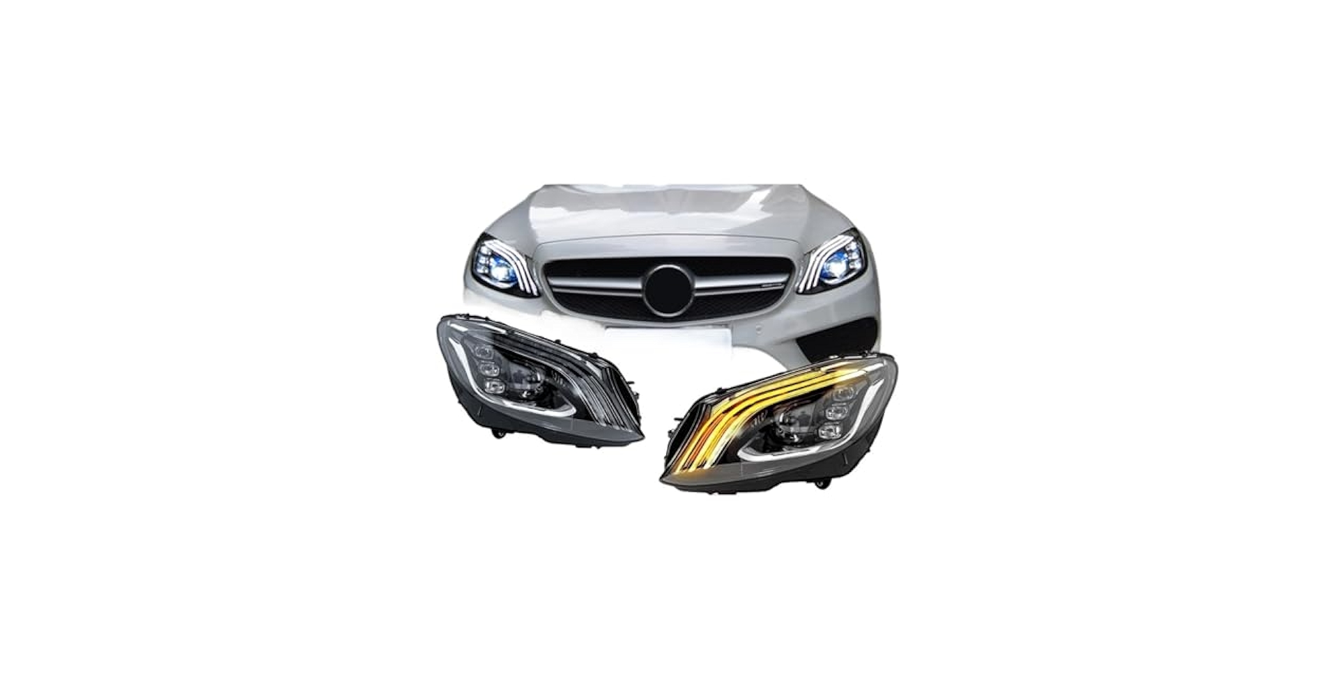 Amazon | ベンツ W205 LED ヘッドライト 2014-2020 C180 C200