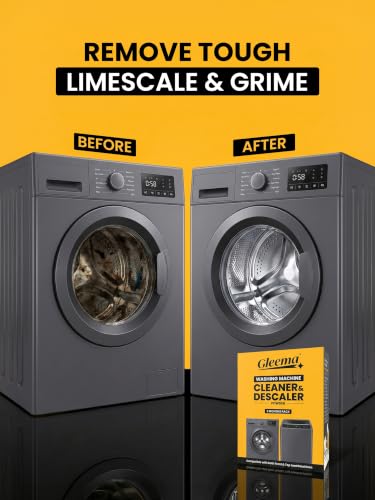 Image of Washing Machine Descaler & Cleaner | Pack of 3 Month | Cleans machine drum and Removes Limescale & Odor | Suitable for Top & Front Load | 240g (3 Pouch)