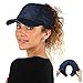 Ponyflo Active Ponytail Hat - Ponytail Caps for Women, Designed for Curly Hair