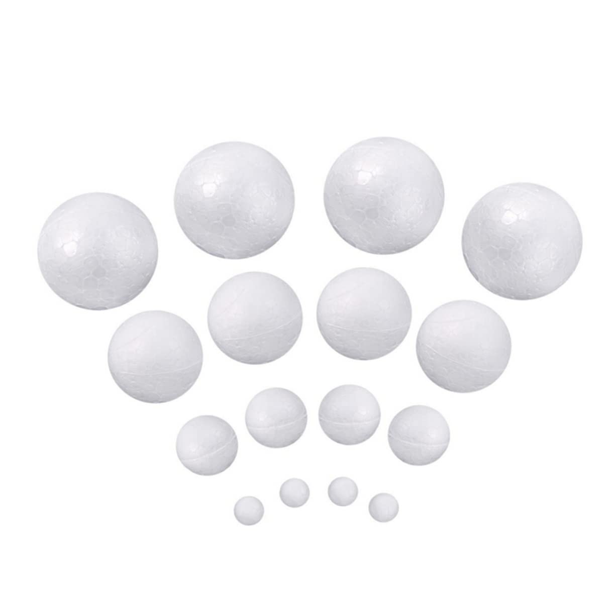 SHINEOFI 10pezzi Palline di Polistirolo da Decorazioni Fai da Te per Feste Alta Densità Superficie Liscia per Facile Verniciatura per Modellismo e Lavoretti